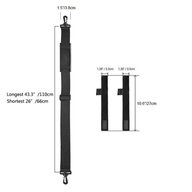 Elastisk fiskestangholder Sort