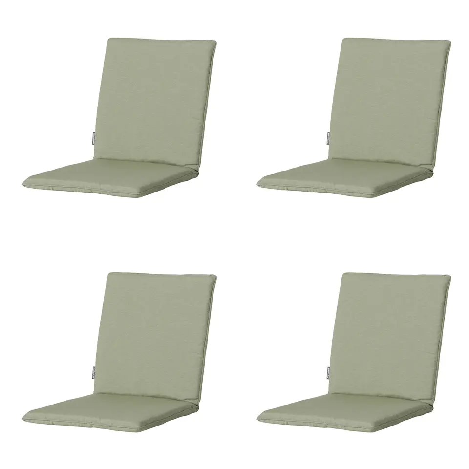 Madison - Stapelstoelkussen Panama sage - Ca. 97x49 cm - Set van 4