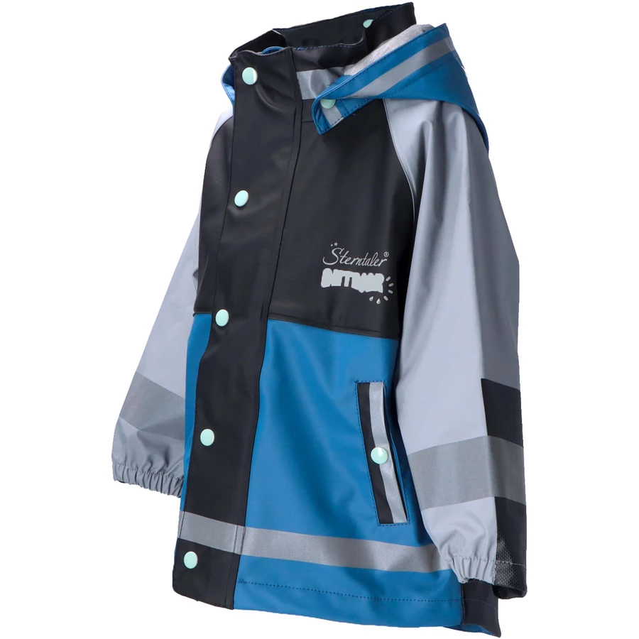 Sterntaler Funktions-Regenjacke uni tintenblau mel.