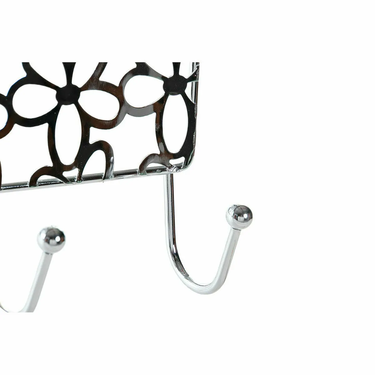 DKD Home Decor Porte-manteaux pour porte - Argenté