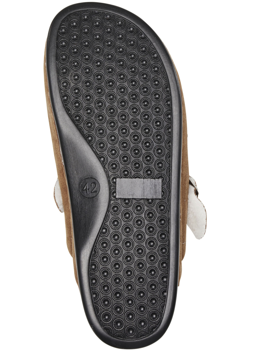 Pantoffel aus weichem Veloursleder