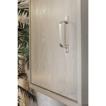 Hermeta meubelgreep handgreep opschroevend 160 mm naturel