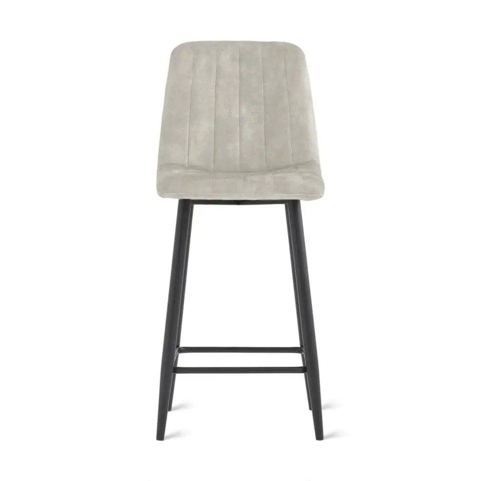 2x Barkruk Jax - Velvet Taupe (Set van 2)