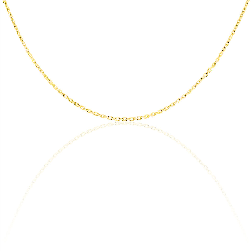 Chaîne Igoa Maille Forçat Diamantee Or Jaune