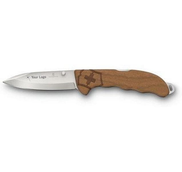 Taschenmesser Evoke Wood, 136 mm, Braun<br>Klappbares Messer mit Schalen aus Nussbaumholz