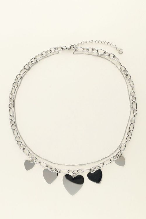 Universe statement ketting met hartjes