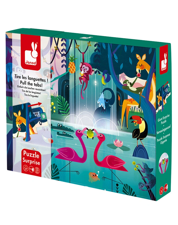 Puzzle DSCHUNGEL 20-teilig mit Überraschungsfunktion
