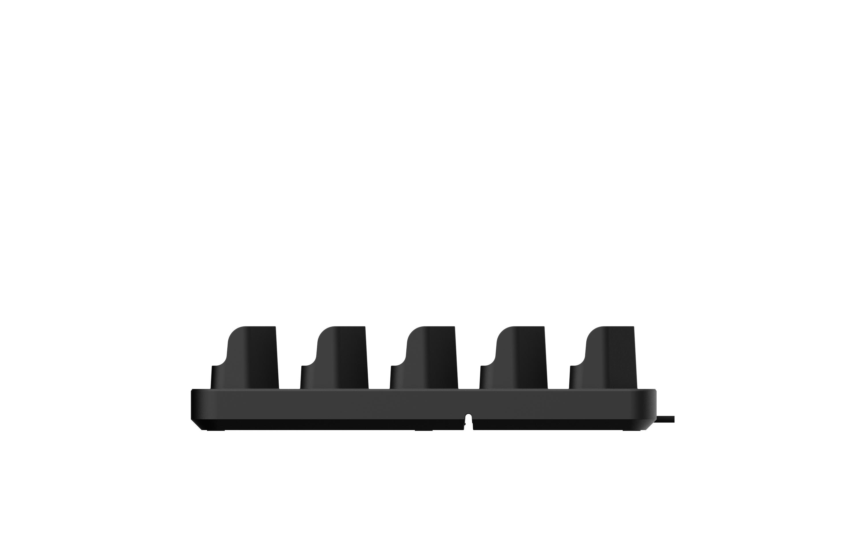 Ladestation Workflow 5 Slot Case Charger Schwarz<br>USB-Ladestation zum Laden von bis zu fünf Geräten