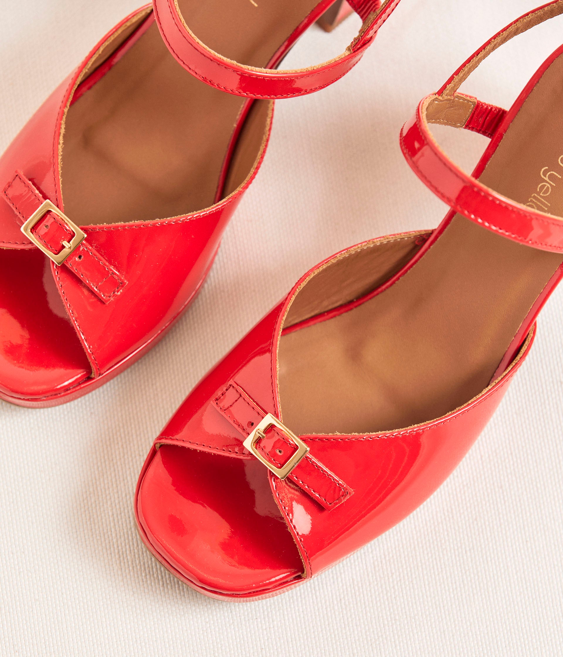 Sandales rouges Aline