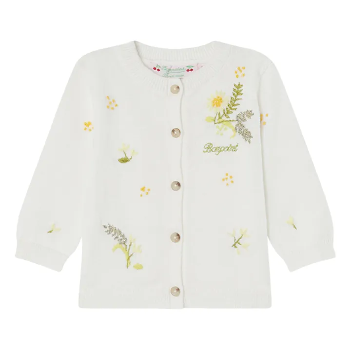 Bonpoint Cardigan Brodé Claudie | Ecru