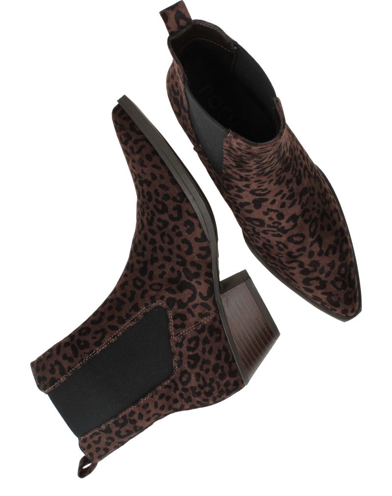 POSH by Poelman Enkellaarsjes Bruin Dames
