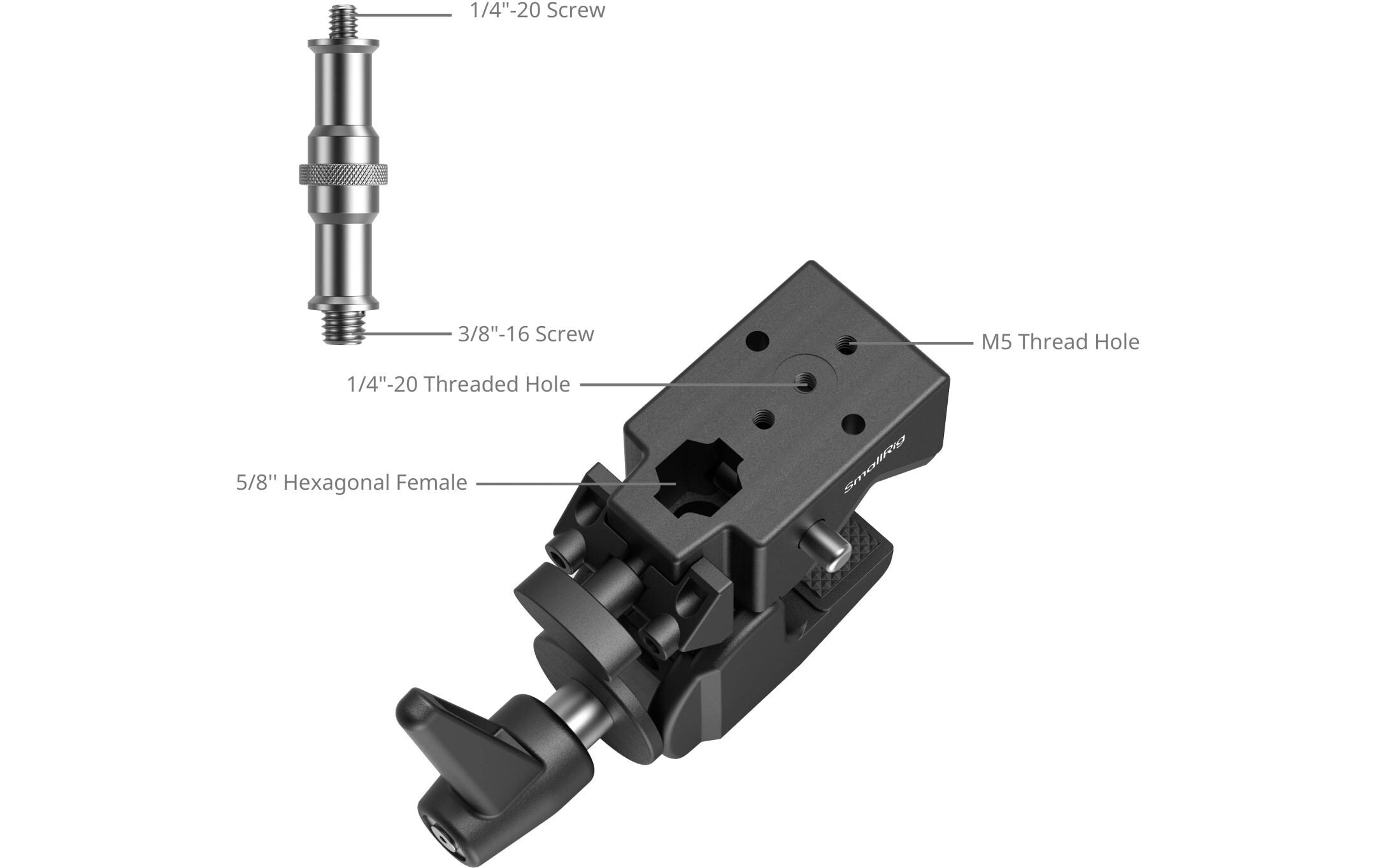 Super Clamp Magic Arm Kit<br>Zur Unterstützung von Filmausrüstung