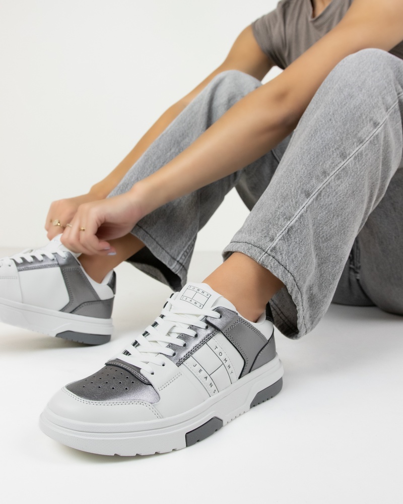 Tommy Jeans Brooklyn Lage sneakers  - wit