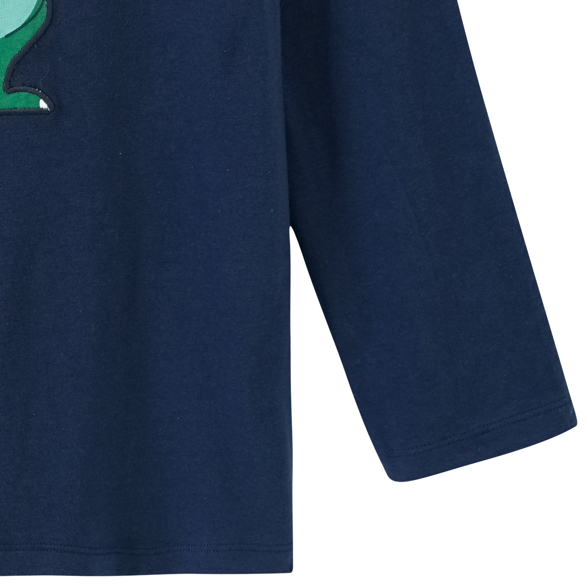 Topolino Jungen Langarmshirt mit Dino-Applikation dunkelblau