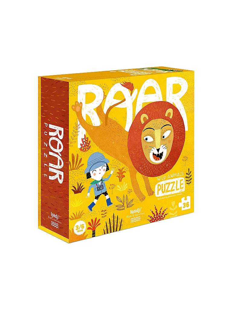 LONDJI Puzzle ROAR 36 Teile  gelb