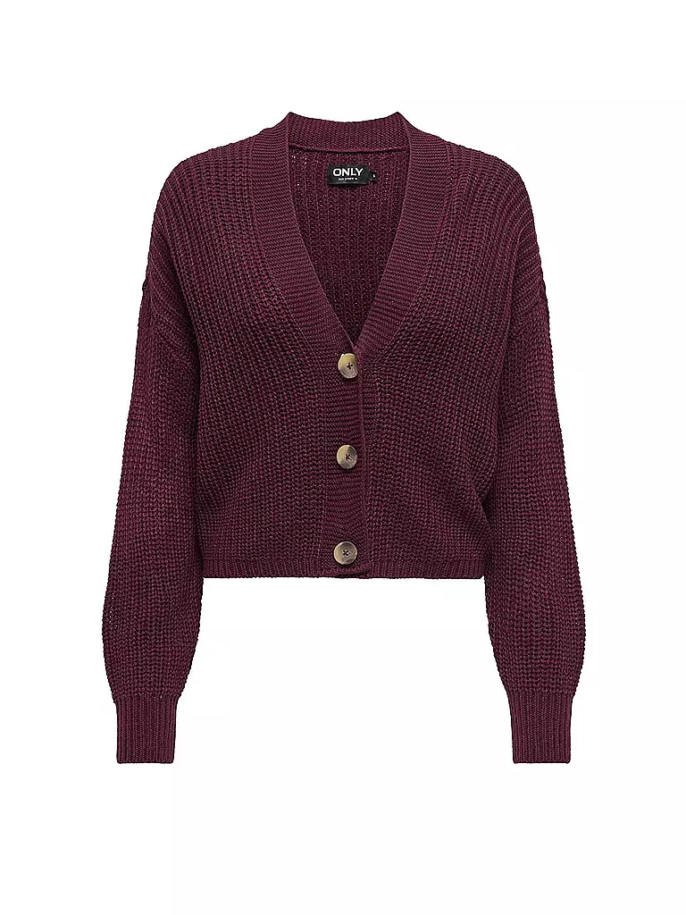 ONLY Strickjacke ONLCAROL dunkelrot