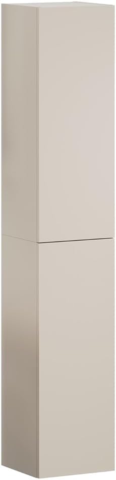 Lomadox Badezimmer Hochschrank in Kaschmir matt (2X Hängeschrank)