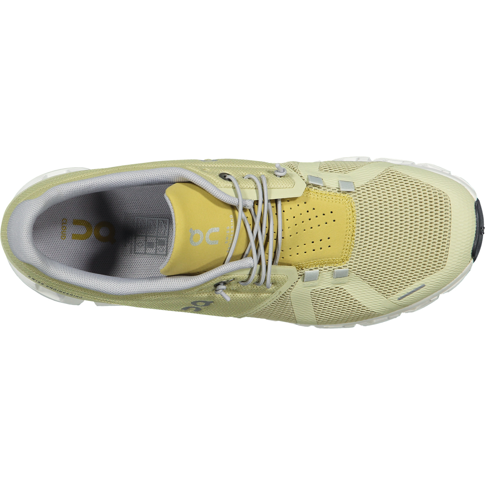 On Herren-Laufschuh Cloud 5 hellgelb, 42