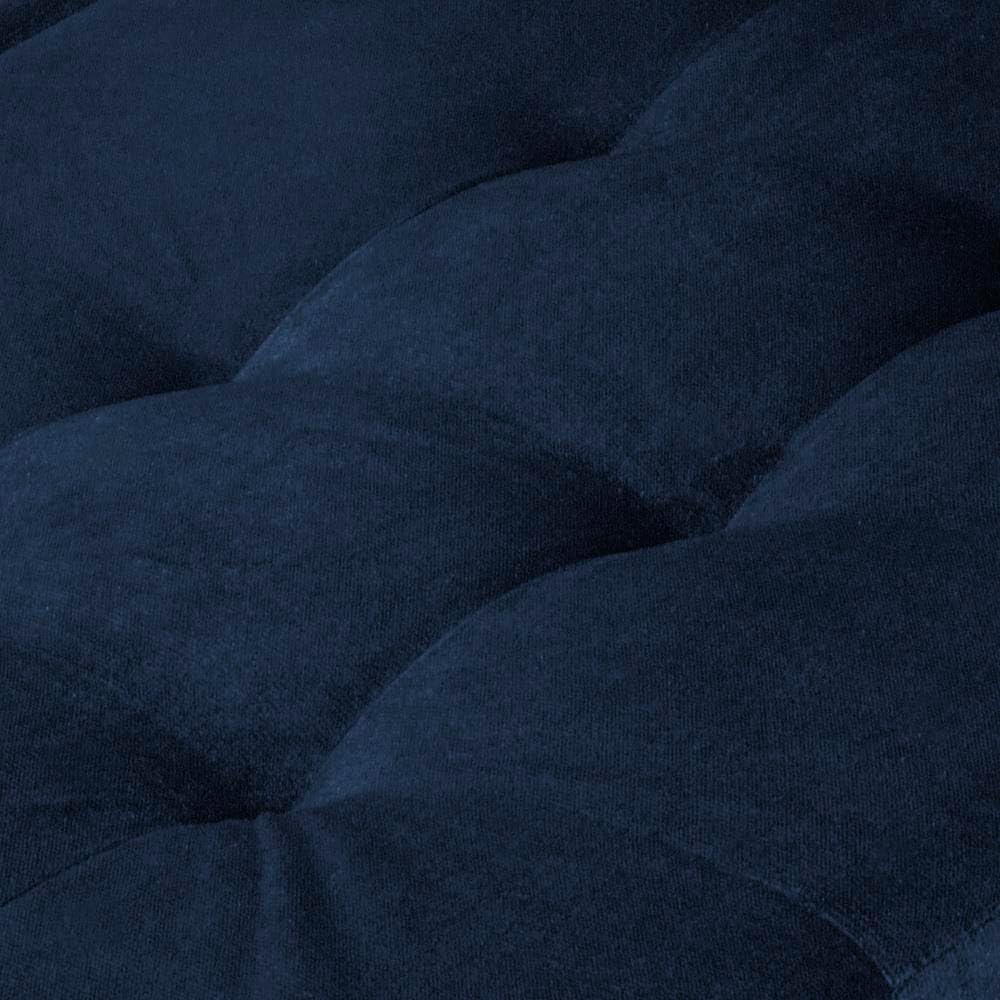 Santana Ecksofa mit Schlaffunktion und Bettkasten - Sofa mit 3 Sitzen und Robustem Überzug - Schlafcouch L-Form Universal - Modern Couch - 265x143x83 cm (Stoff Basic, Marine)