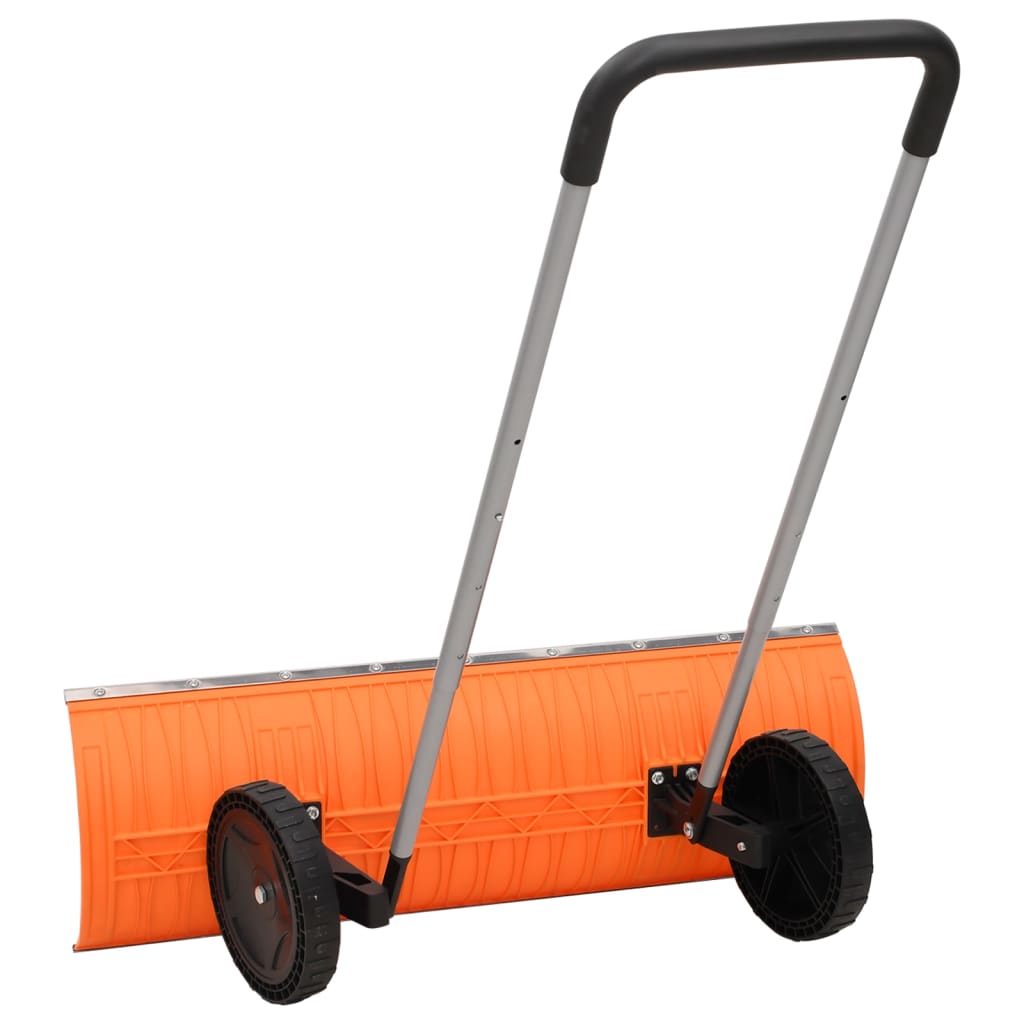 Pelle à neige avec poignée extensible orange 96cm lame en acier