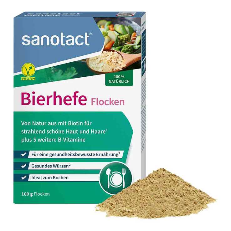 Bierhefe Flocken sanotact, 100 g