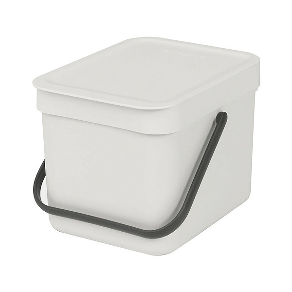 Poubelle alimentaire Sort & Go light grey, 6 L