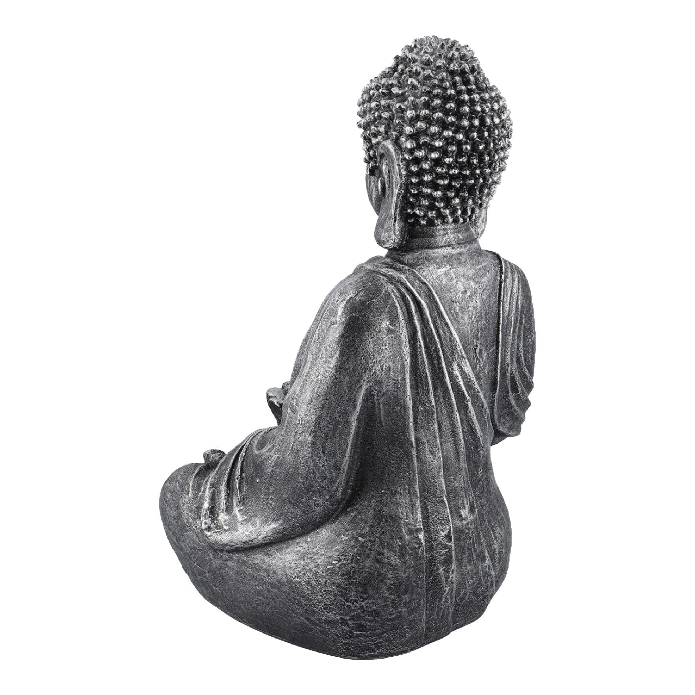Buddha Blüte, silber-grau, 40 cm