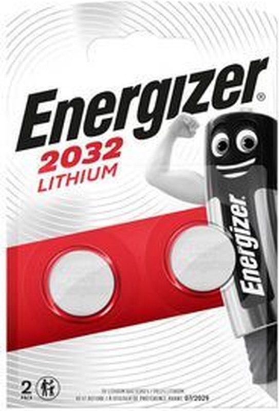 Energizer - CR2032 - Knoopcel Batterij - 20 mm - 3 V - Pak 2 Stuks