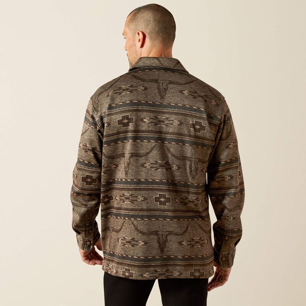Ariat mens Caldwell Printed Shirt Jacket