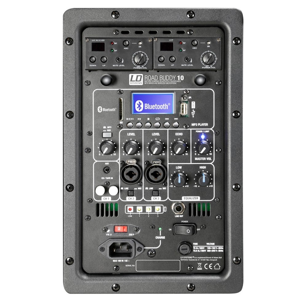LD Systems ROADBUDDY 10 HHD 2 draadloze mobiele accu luidspreker 863 - 865 MHz