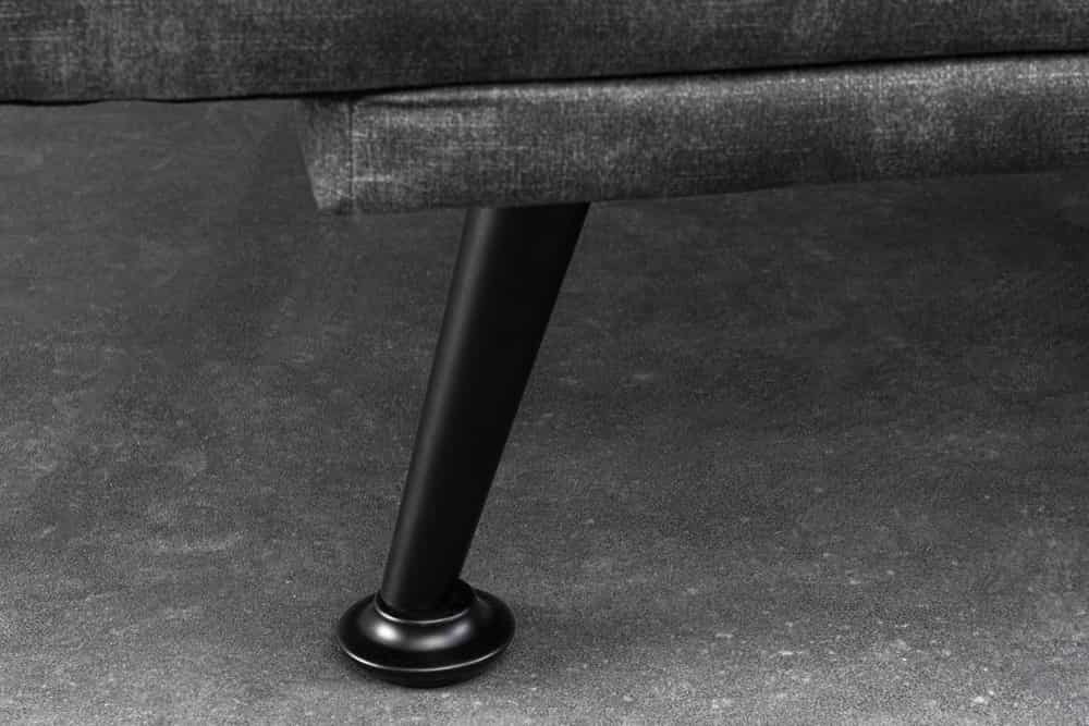 Modernes Schlafsofa JAZZ 190cm grau Samt 3-Sitzer Couch