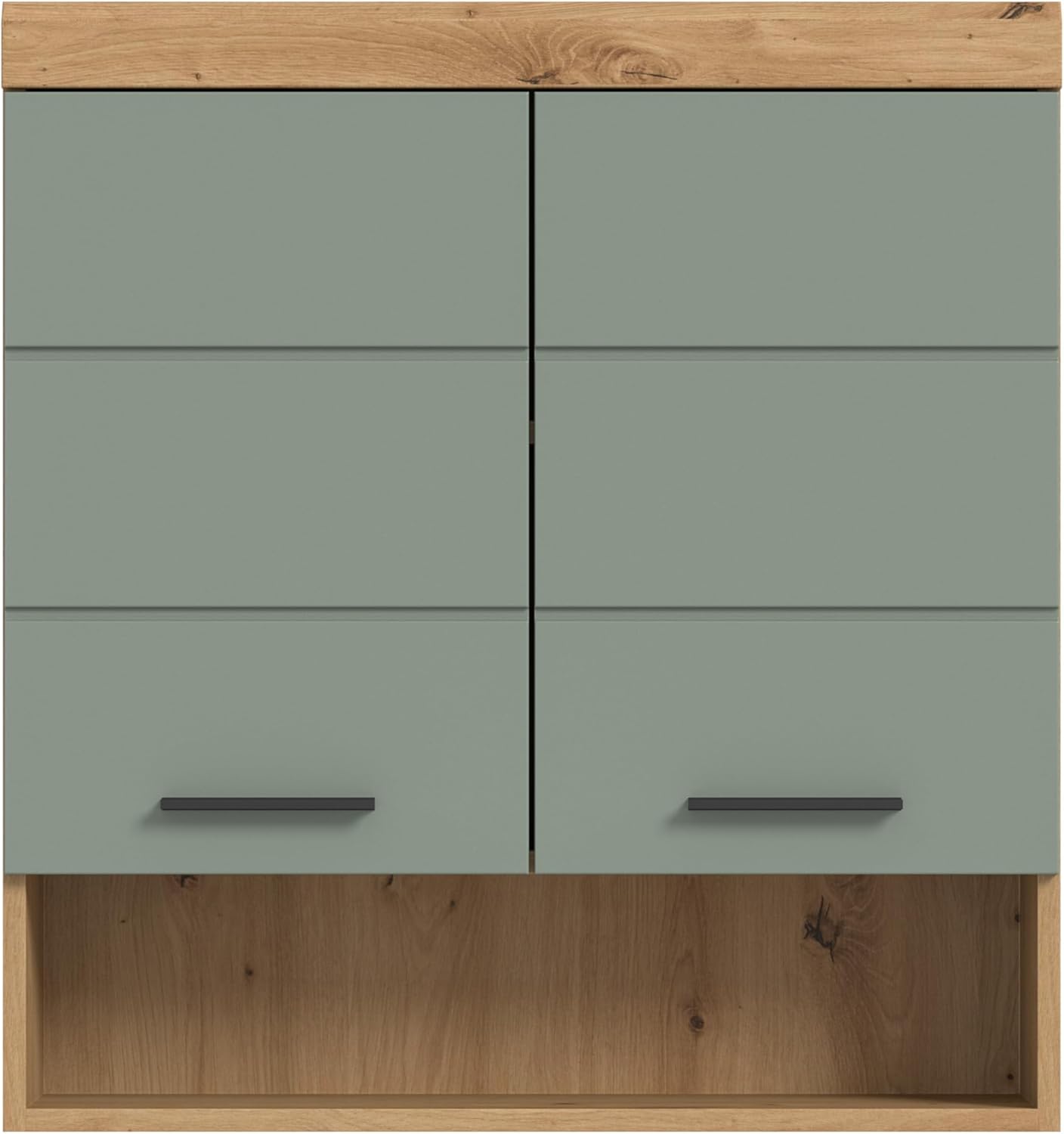 xonox.home Bad Scout X06N3723 Hängeschrank Wandschrank Schrank in Salbei und Artisan Eiche Nachbildung, ca. B/H/T: 74x79x24 cm
