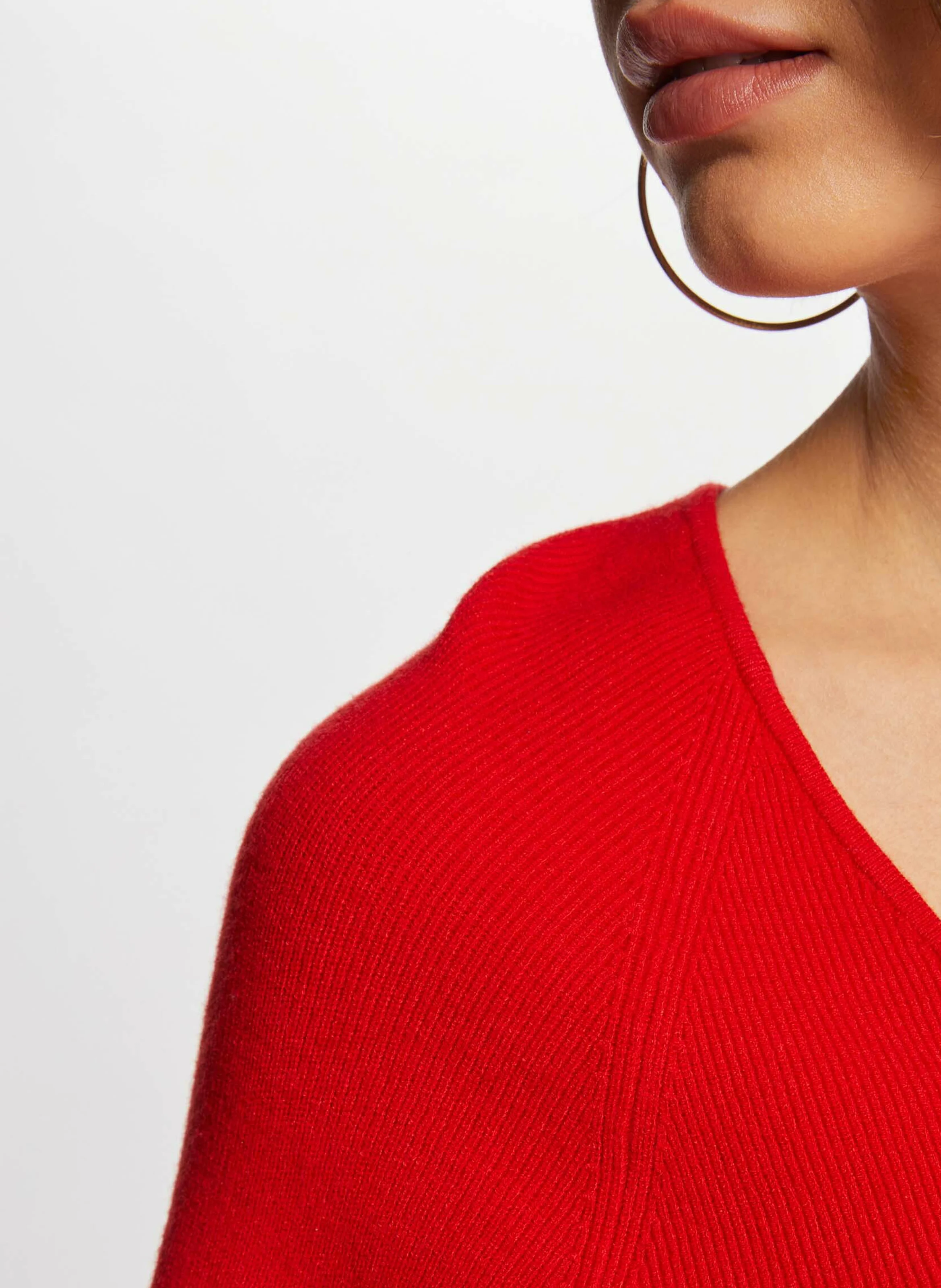 MPANDA - Pull droit en fine maille | Rouge