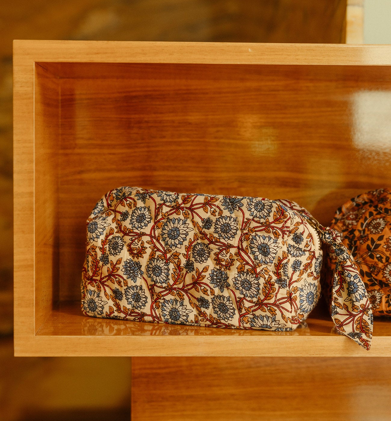 Trousse matelassée Femme - Bleu