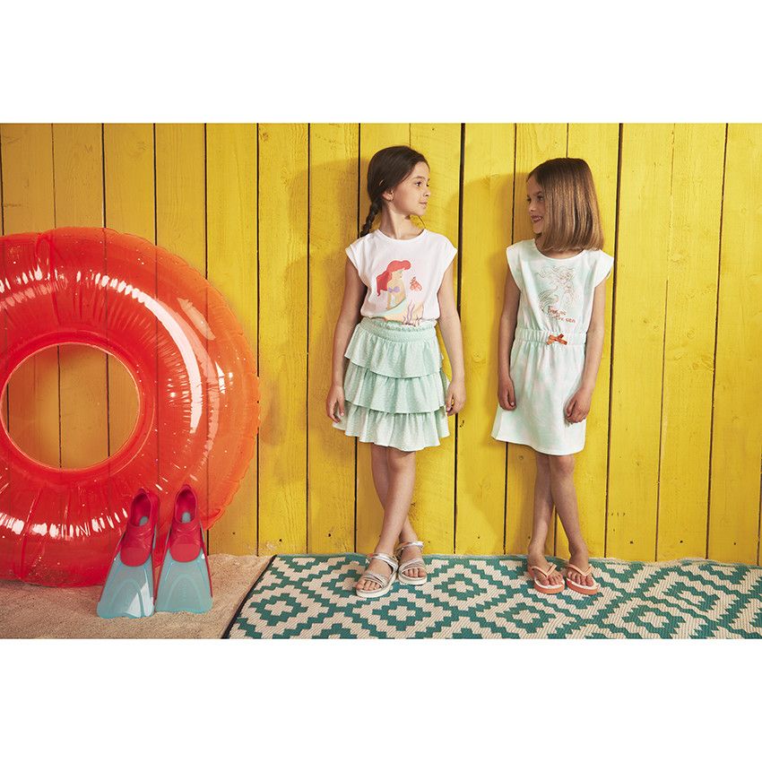 Robe en molleton print Ariel Disney pour fille - Vert