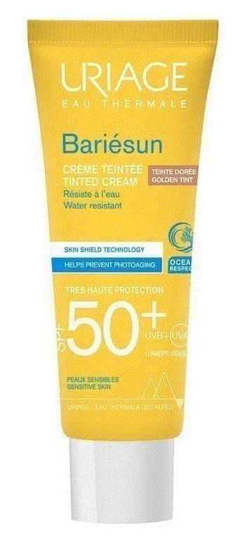 Uriage Bariésun Getinte Crème SPF 50+ Gouden Tint 50 ml
