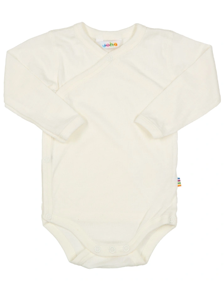Wickel-Body SOFT mit Wolle und Seide in off white