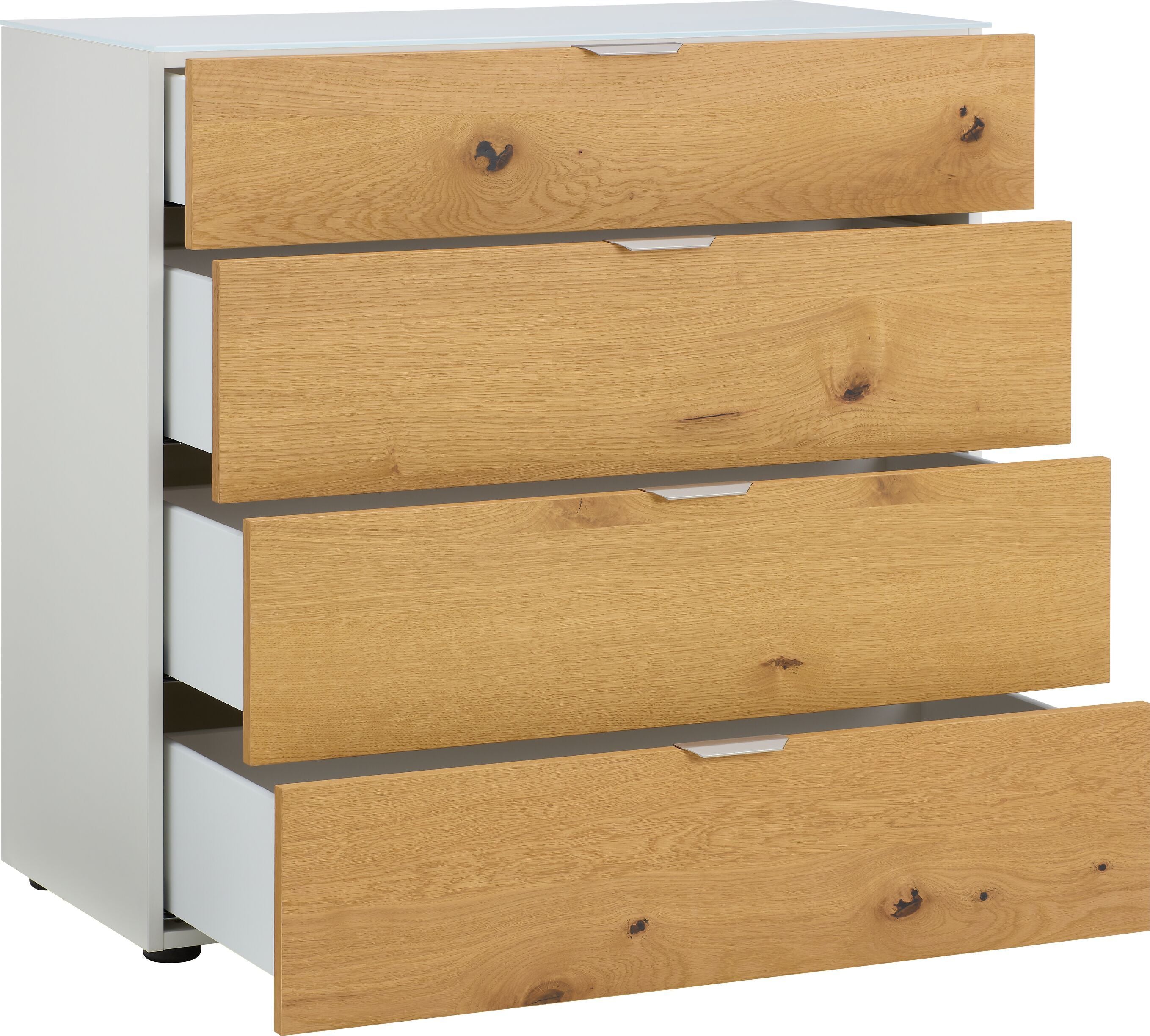 MODUL Kommode - Eiche furniert / B: 90.0 cm x T: 43.0 cm x H: 87.0 cm