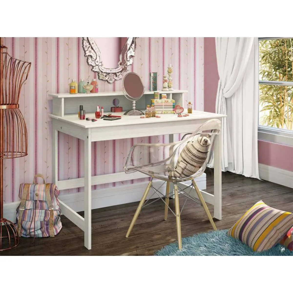 Pegane Bureau Enfant - Blanc