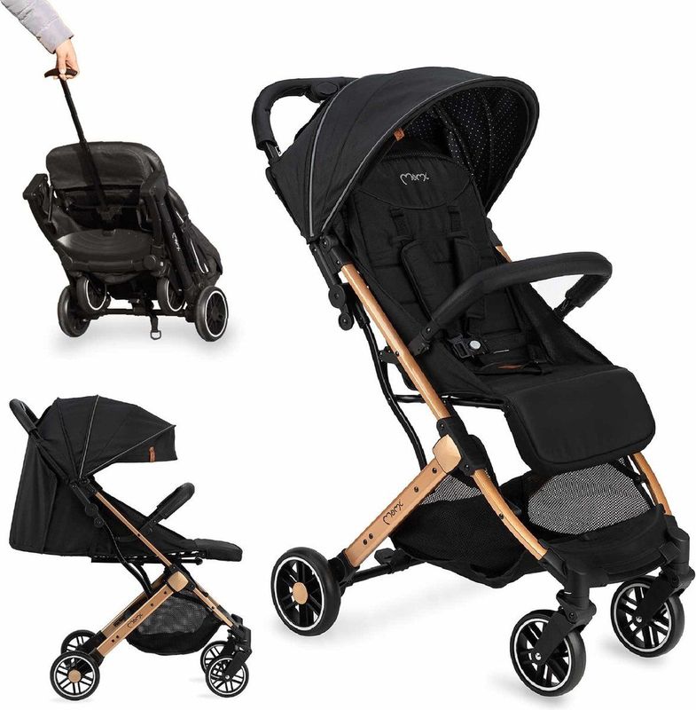 MoMi Wandelwagen Estelle - Zwart
