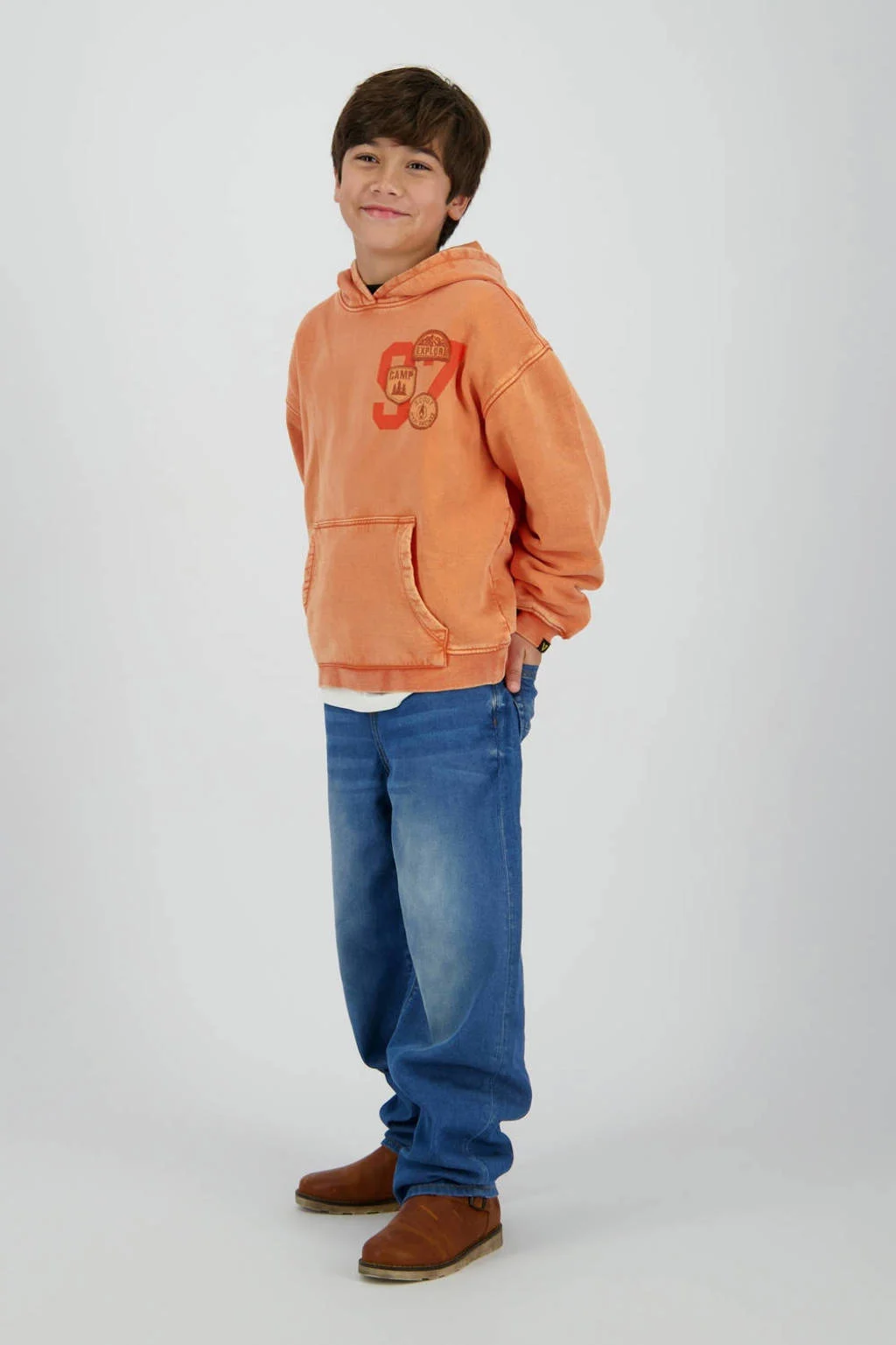 Vingino hoodie oranje