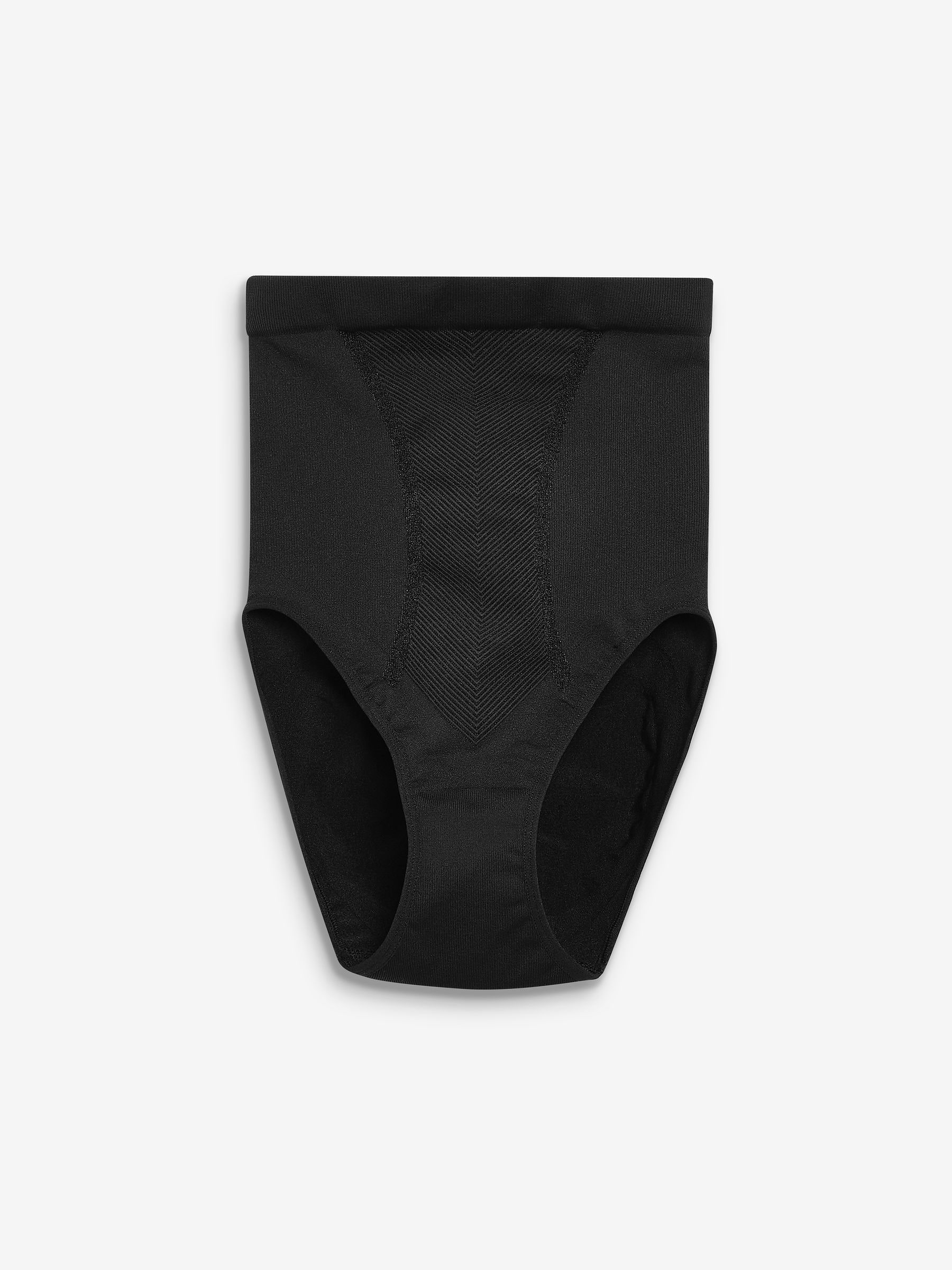 Zwart - Vormgevende naadloze slip voor gladdere dijen met stevige buikcorrectie