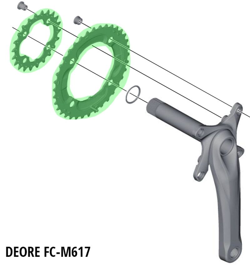 Shimano SLX/DEORE Kettenblatt für FC-M660/M617 kaufen | Bike-Discount