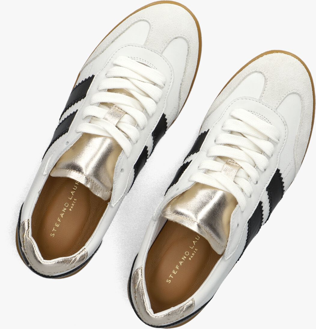 witte stefano lauran lage sneakers 1white101