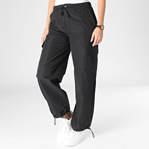 Pantalon Parachute Cargo Femme Celia Noir