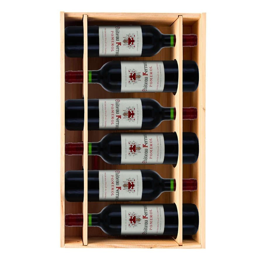 Château Ferrand 2020 - 6 bouteilles & Caisse bois