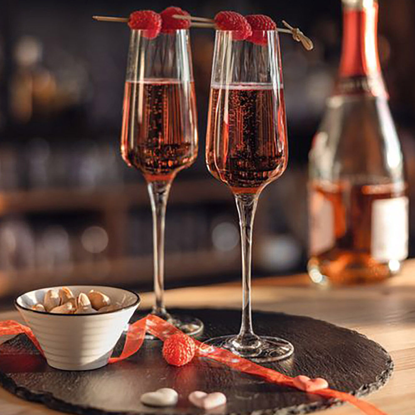 Chef & Sommelier Ensemble 6 Flûtes à Champagne + 12 Verres à pied Symétrie transparents