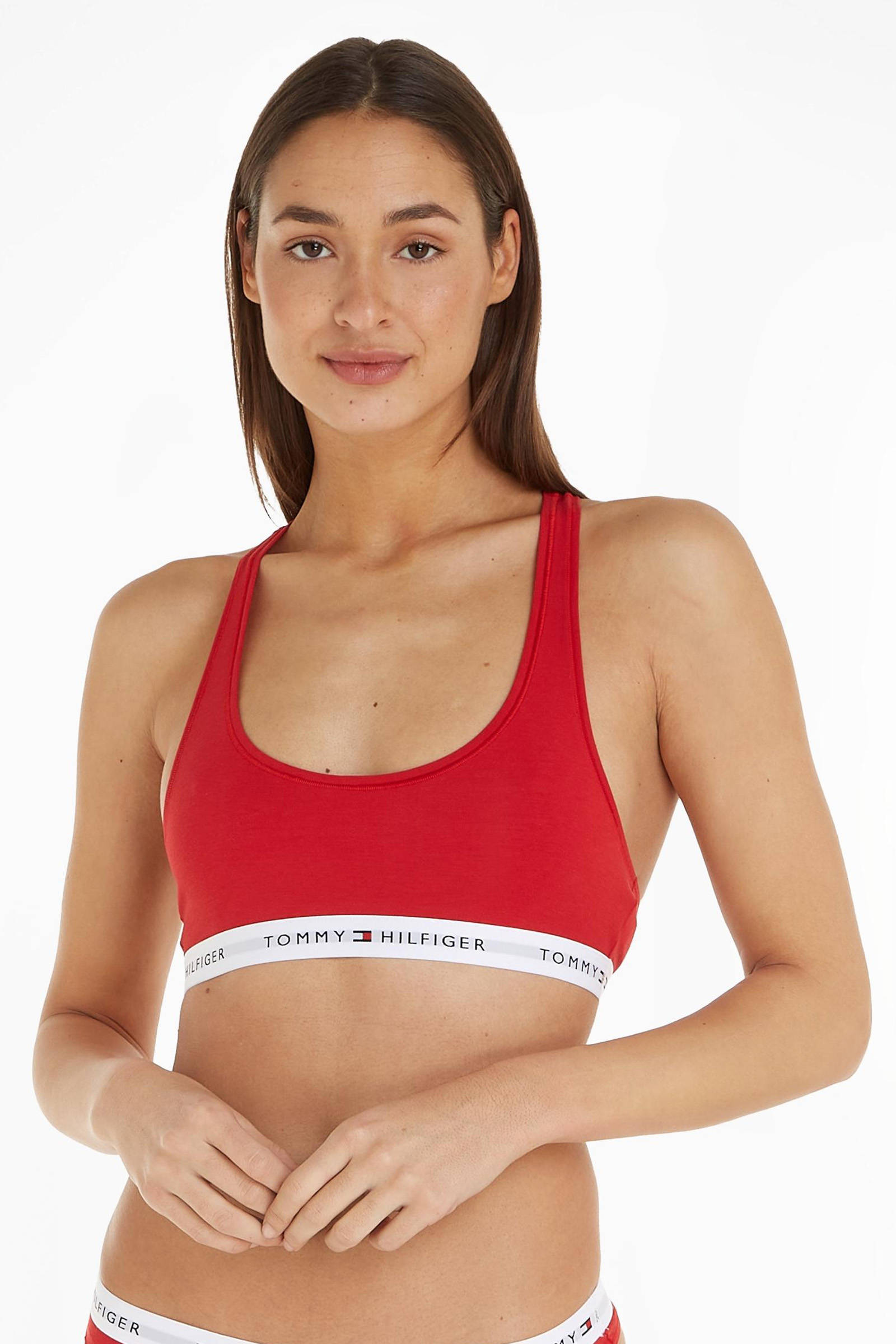 Tommy Hilfiger niet-voorgevormde bh top rood
