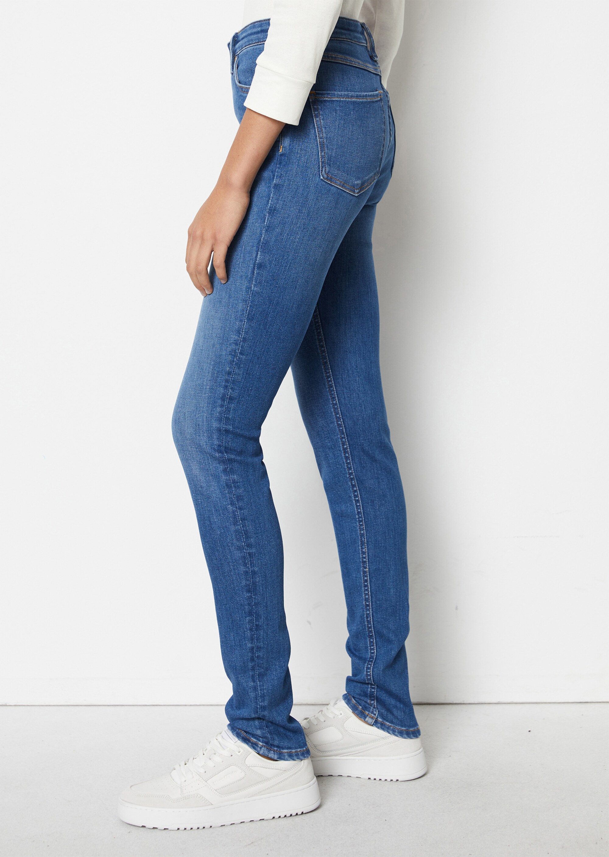 Jeans Modell KAJ Skinny high waist aus stretchigem Bio-Baumwoll-Mix