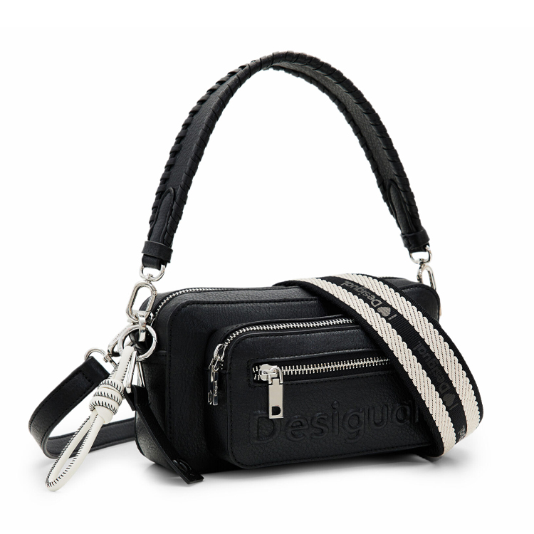 Desigual Bag_Half Logo | NOIR